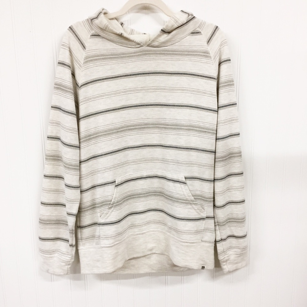 Reef | Light Gray Striped Hoodie